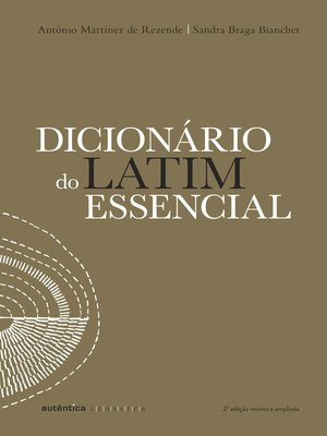 cover image of Dicionário do latim essencial